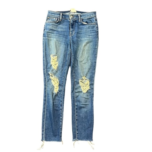 L’agence Cropped Distressed Jeans - Picture 1 of 7